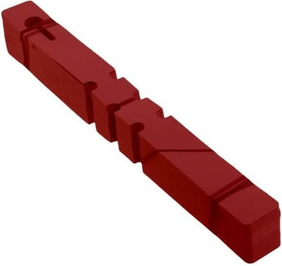 CombiCraft Losse sleufetiketten rood - 210x20mm - bundel van 100 stuks