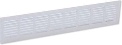 Nedco Luxe Aluminium Deurventilatierooster – 455 x 90 mm – Geanodiseerd Aluminium F1 – Matte Zilveren Overstroomrooster
