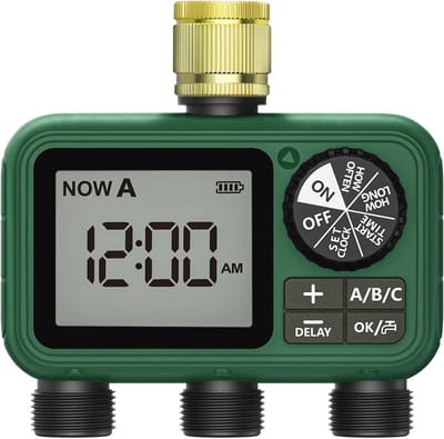Programmeermogelijkheden Sprinklertimer met 3 uitgangen voor Efficiënte Tuinbewatering
