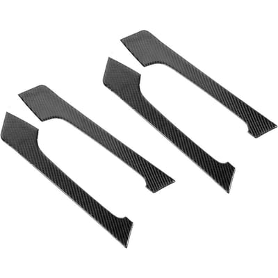 4 stuks Interieur Handvat Koolstofvezel Cover Trim Passend voor Toyota Land Cruiser Prado 2010 2018 gray