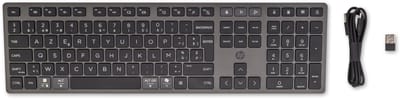 HP 720 Multi-Device Rechargeable Wireless Keyboard- AZERTY- ISO Enter- Zwart