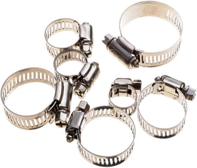Pijpklemmen - Slangklemmen Klemringen - Lekkage Voorkomen - Roestvrij Staal - 10 stuks - Zilver