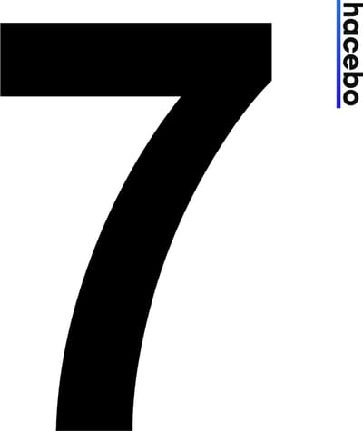 Cijfer Sticker - Zwart - 10CM - Container sticker - 3 Stuks - 7