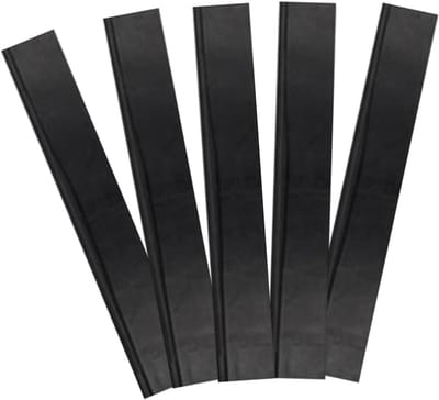Wisserrubber Vervanging - Rubberen Strips - Glas Reinigen - Effectieve Vlekverwijdering - 5 Stuks - Zwart