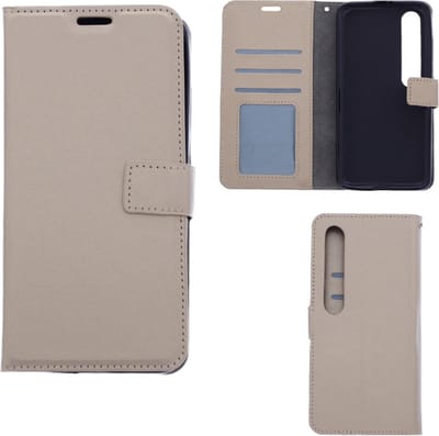 LuxeBass Hoesje geschikt voor Xiaomi Mi 10 Pro - Boekhoesje met kaartvakken - Goud gsm hoesje - telefoonhoes - telefoonhoesjes