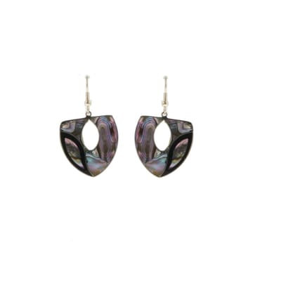 Behave - Oorbellen - Vintage schelp look - Zilverkleur dames - 5 cm