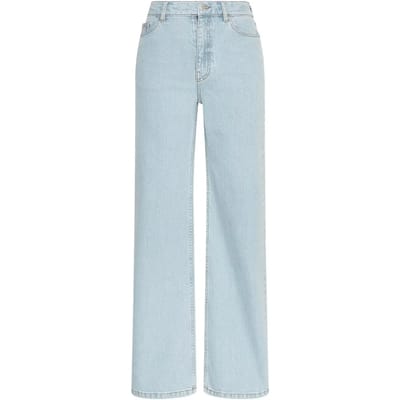 MSCH Copenhagen Mschsolia Ada Hw Wide Jeans Jeans Dames - Broek - Lichtblauw - Maat XS