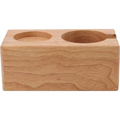 Koffie Tamper Houder Beuk Distributeur Opbergrek Koffiebar Accessoires voor 58mm Tamper Hout brown