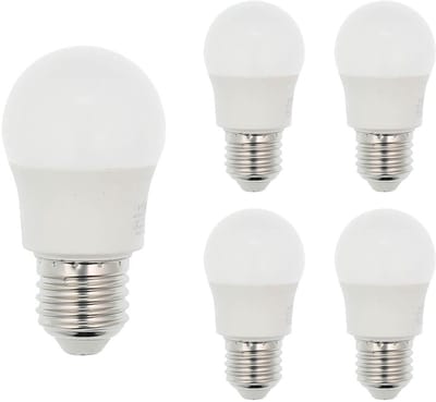 VITO LED Kogellamp G45 E27 - 7W (vervangt 50W) - 520lm - 4000K - 220-240V - Ø45mm - Energiezuinig - 5 stuks