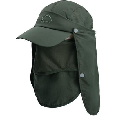 Zonnehoed, buiten vishoed, zonnebescherming voor heren, zomer sneldrogende hoed, baseballpet One Size gray
