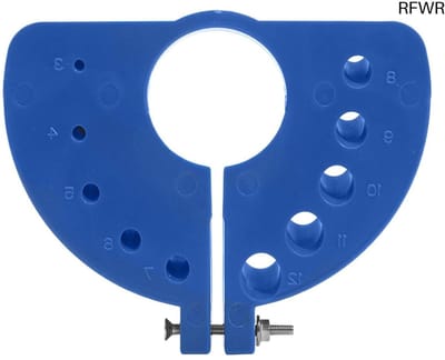 RFWR® Slimme 60 Liter Afvalemmer met Luchtkanalen voor Commerciële Omgevingen - Smalle Rubber Bak in Grijs