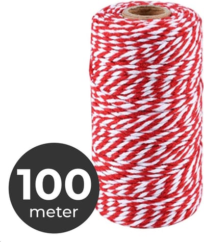 Jumada's Slagerstouw 100m - Keuken-touw 2mm - Extra Sterk Rollade-touw - Bind-touw - BBQ Accessoires