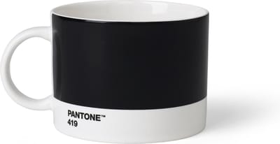 Pantone Theekop - Bone China - Black 419 C