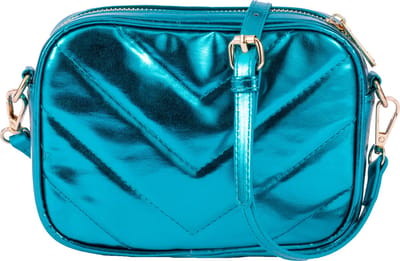 Nouka Turquoise Blauwe Kleine Dames - Tas met Rits – Schoudertas – Crossbody - Avondtasje – met Verstelbare en Afneembare Tassenriem / Schouderriem