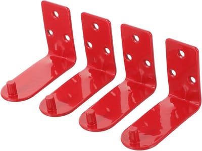 Brandblusser Beugel - Wandhaak Houder - Veiligheid Borgen - Stevig Ijzeren Ontwerp - 7x5.3CM - Rood