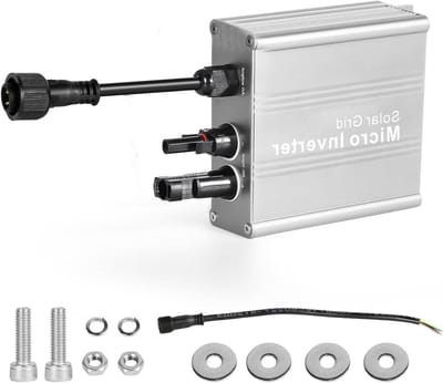 ByShane - Grid Tie Inverter 120W - Zonne-energie - Micro Inverter - MPPT - Sinusgolf - Zonnepaneel - AC Uitgangskabel - Zilver