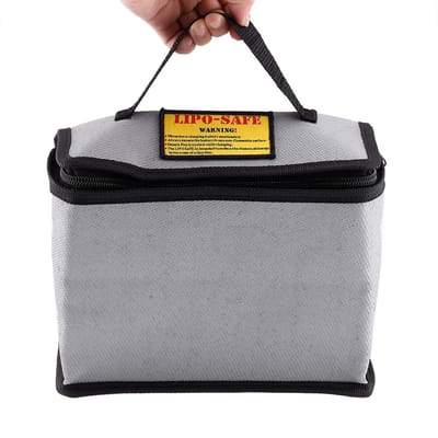 Dailygoody - Lipo Batterij Veiligheid Bag - Vuurvast Oplaad- en Opbergzak - Veiligheid - Accu's - Oplaadzak - Geschikt voor LiPo-batterijen - Kleur: z
