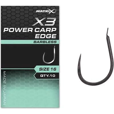 Matrix X3 Power Carp Edge Spade-Barbless (10 pcs) - Maat : 16