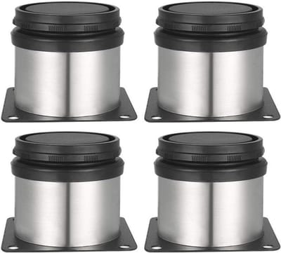 Verstelbare Meubelpoten 50 mm Hoogte - Roestvrij Staal - 8 Stuks
