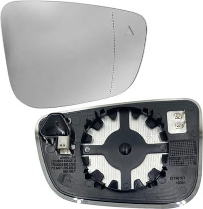 BILMAX Rechter Buitenspiegelglas Vervanging voor BMW G30 G31 F90 G11 G12 G20, Verwarmd, Dodehoekassistent (BLIS), met Montageplaat (Passagierszijde)