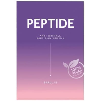 Stoffen masker - BARULAB - The Clean Vegan PEPTIDE Mask - 23 g - Veganistisch - Niet-comedogeen