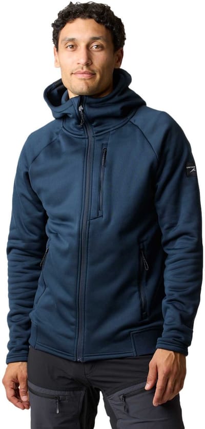 Swedemount Lofoten Tech Stretch Hood – Fleece met rits voor heren – Maat 2XL