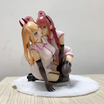14CM Chainsaw Man Makima Power verpleegster Meisje figuur Ver meisje figuur PVC Spel Beeld Anime Model Actie Volwassen Pop speelgoed cadeaus brown