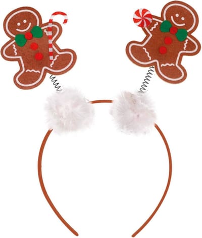 Amscan Haarband Gingerbread Wit/bruin One-size