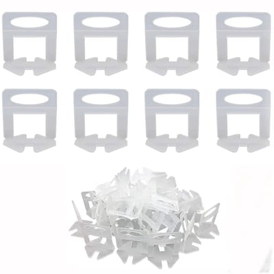 Dailygoods - Tegel Leveling Systeem - 400Pcs Clips - Eenvoudig te installeren - Geschikt voor professionele tegelzetters - Spacers voor keramische teg...