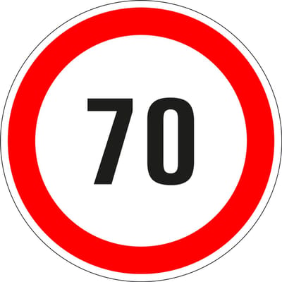 70 bord - kunststof 100 mm