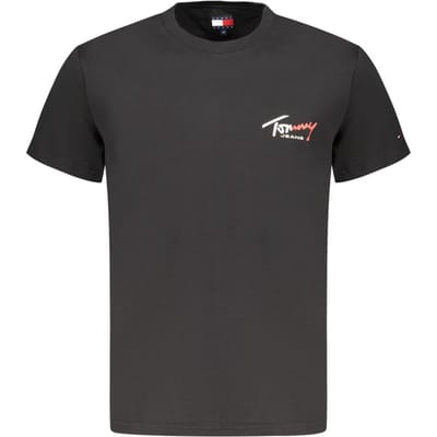Tommy Hilfiger Zwarte Katoenen heren T-shirt