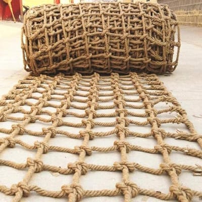 Veiligheidsnet Kinderen - Beschermnet - Speelplezier - Sterk Touw Weefsel - 2x4m - Bruin