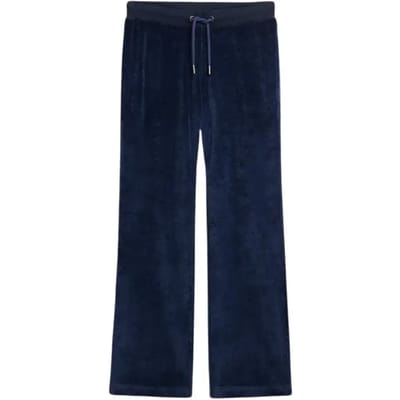 Superdry - Velours joggingbroek met wijde pijpen - Dames - Broeken