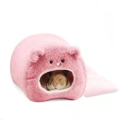 Hamster Zacht Warm Bed Rat Hangmat Varken Eekhoorn Winter Huisdier Speelgoed Hamster Kooi Huis Hangend Nest+Mat Huis Bed Dier Muizen Rat Nest