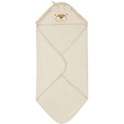 Prénatal badcape leeuw Light Ecru unisex