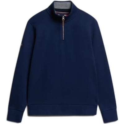 Superdry - Core piqué sweatshirt met halve rits - Heren - Truien