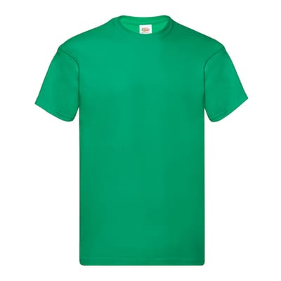 Fruit of the Loom Heren Origineel T-Shirt (Kelly Groen)