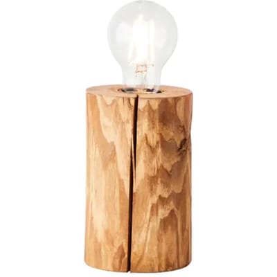 Brilliant Trabo - Tafellamp - Hoogte 15 cm - Ø 10 cm - E27 max 1x25W - Hout