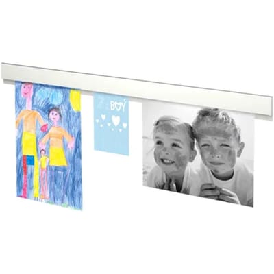 Duraline Phs Info Rail Wit 100cm