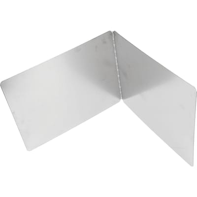 Fornuis Vetbeschermer 2-zijdig Hittebestendig Anti-aanbaklaag Roestvrij Staal Fornuis Spatbeschermer voor Keuken 40x40x30cm / 15.7x15.7x11.8in