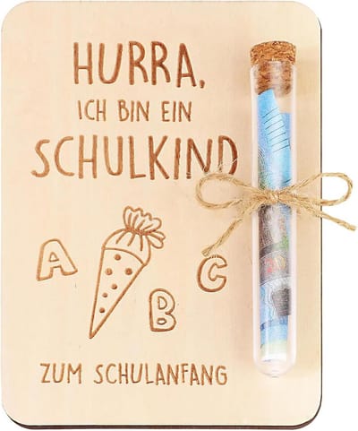 Dailygoods- Geldcadeau Houten Muntcadeau - Cadeauverpakking - Uniek Houthandwerk - Creatief Banddesign - 10 x 13 cm - Perfecte Geschenkverpakking - Cadeau