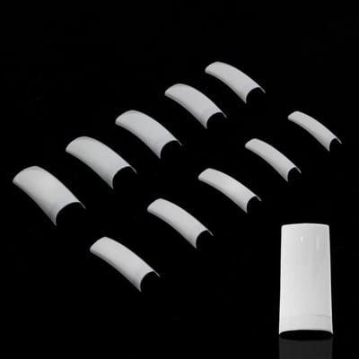 Allepaznokcie Tipsy - Witte Korte Pocket - 600 stuks - Verpakking