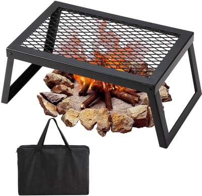 Houtskool BBQ Grill - Opvouwbare Tafelbarbecue - Draagbaar - Afmetingen 45,8 x 30,5 x 20,5 cm - Draagvermogen 6 kg - Tot 300 °C - Zwart
