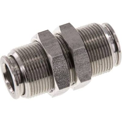 10mm RVS Insteekfitting Schotdoorvoer FKM