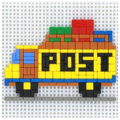 Stickit Ministecksysteem - pakketpost bezorger, ca. 430 delig