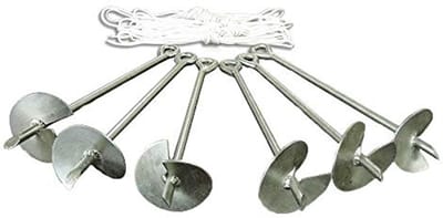 Verankeringssysteem voor Carport - Set van 6 Sterke Verankeringen