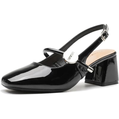 Leren 6CM Sandalen met Dichte Neus voor Dames Mary Jane Feeënstijl Zomer Middenhiel Frans Enkelband Dikke Hak Korte Schoenen 37 black