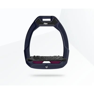 Veiligheidsstijl stijgbeugels Incliné Ultra Grip Rood/Zwart/Pruim Flex-On Safe-On