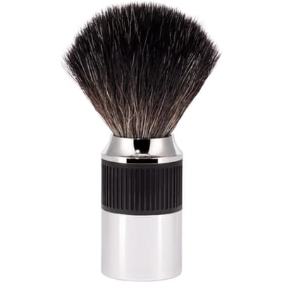 MÜHLE -Scheerkwast -NEO -Zwart Fibre -Chroom/Zwart, 21mm