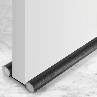 Tochtstopper voor deuren - Driedubbele verzegeling - Geluidsisolerend - Deurafdichting op maat (Zwart, 96CM)